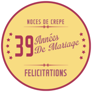 39 ans de mariage : noces de crêpe signification et façons de célébrer