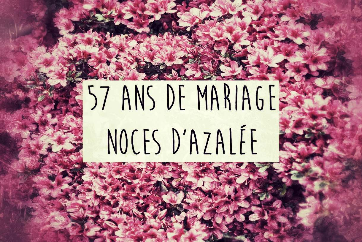 57 ans de mariage : noces d’azalée signification et idées de célébration