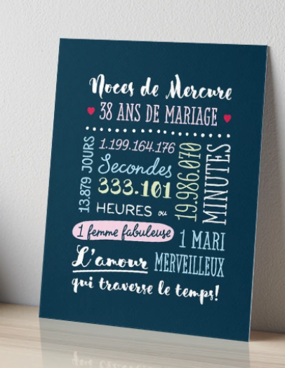 38 ans de mariage : noces de mercure traditions et façons de fêter